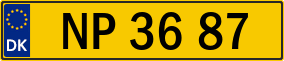 Trailer License Plate
